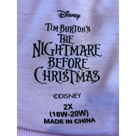 Disney Nightmare Before Christmas Purple Graphic Tank Top Plus Size 2X - Picture 2 of 5